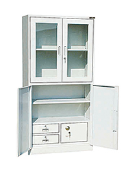 HY-A017平分对开内密码玻璃柜