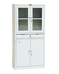 HY-A018二明斗对开玻璃柜